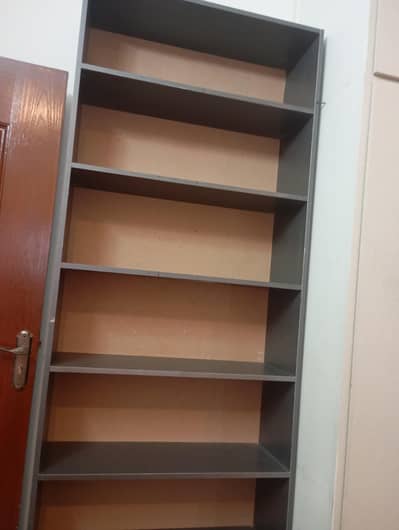 7 shelf wood cupboard / rack hai bilkul new condition mai