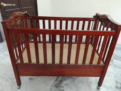 Indian rosewood baby cot