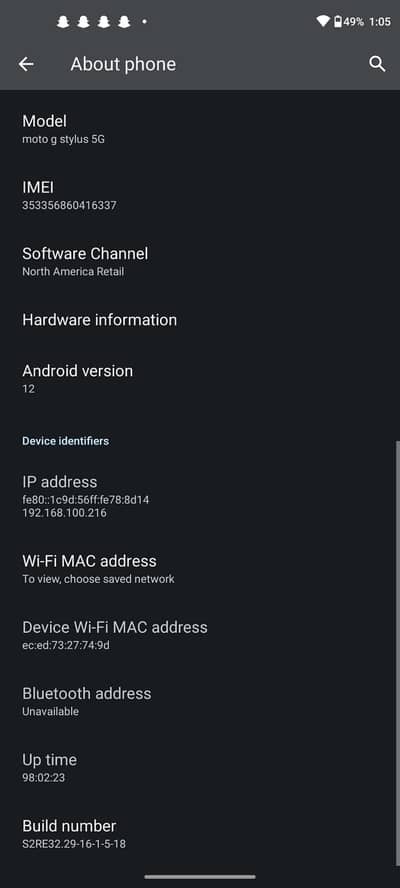 Motorola Moto G Stylus