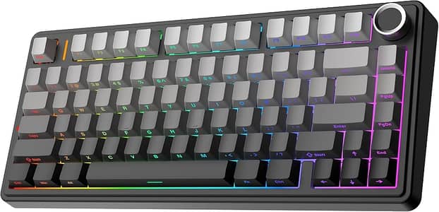 Aula f75 black gradient mechanical keyboard