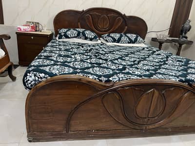 Wooden bed