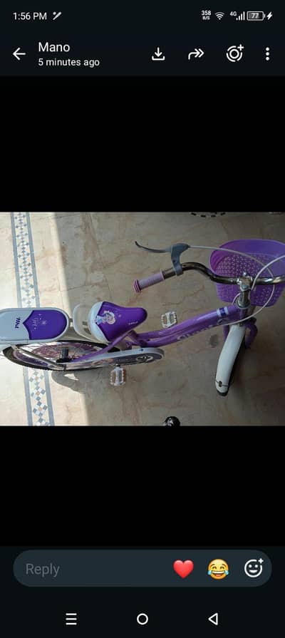 bhut pyare mazboot frame china ki baby cycle ad ghoer say par k rabta