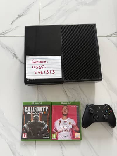 Xbox One 500 GB with 2 original games