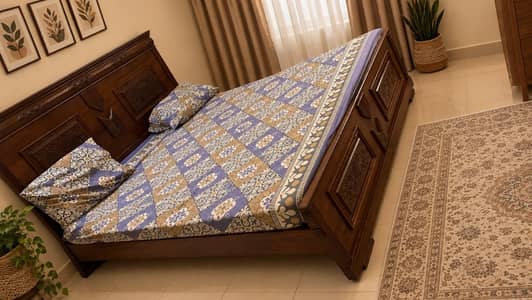 Wooden bed
