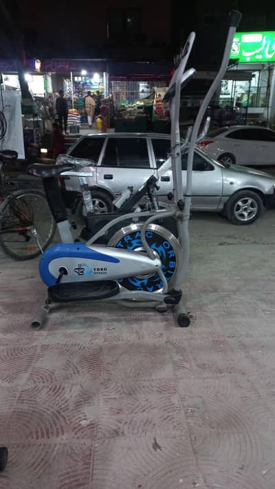 Steel wheel elliptical cycle exercise cycling machine bike trainer
