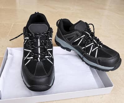 Premium Black Safety Shoes | Steel Toe Work Boots