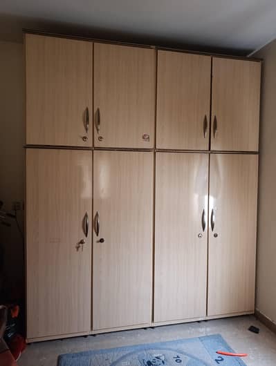 Bed room set with wardrobe