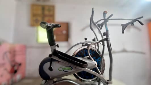 Steel wheel elliptical cycle exercise cycling machine cross trainer gy
