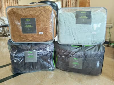 Ideas Home Fleece Comforters – Almost New | Premium Quality