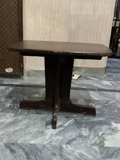 Elegant Wooden Console / Side Table – Dark Brown