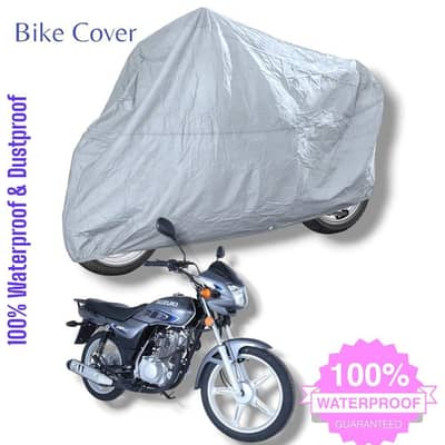 100% waterproof bike cov gray parachute fabric 70cc 110cc