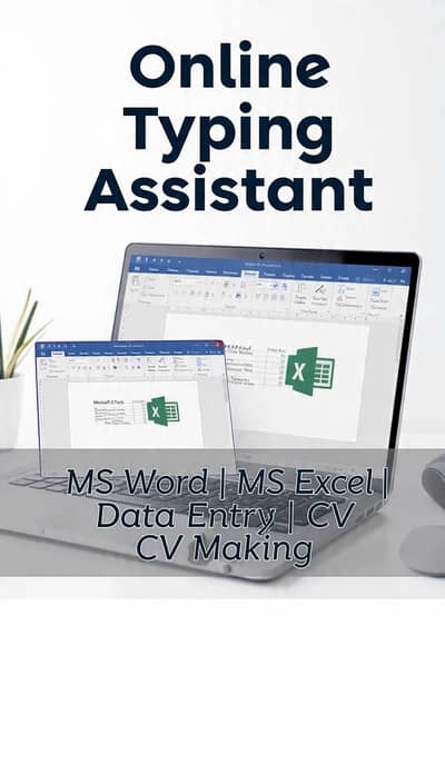 MS Word Excel Typing Service | CV, Reports, Data Entry Available