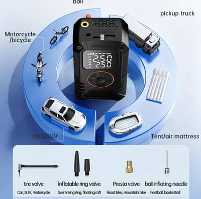 Rechargeable Portable multipurpose Air Compressor