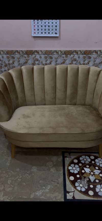 New 7 Seater Sofa Set (Light Golden)