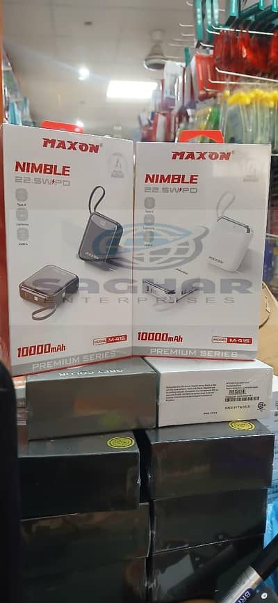 *MAXON - 10000Mah Pocket Size Power Bank 22.5WT Supported