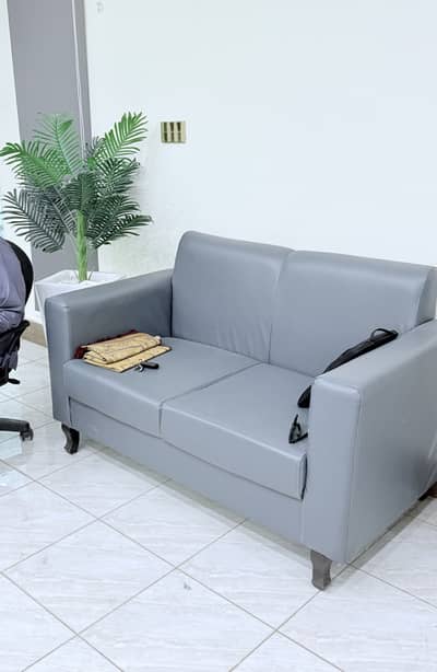 2 Seater Leather Office Sofa for sale