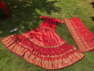 Sharara Rajistani Red