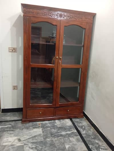Antique Style Chiniot Wood Display Cabinet.