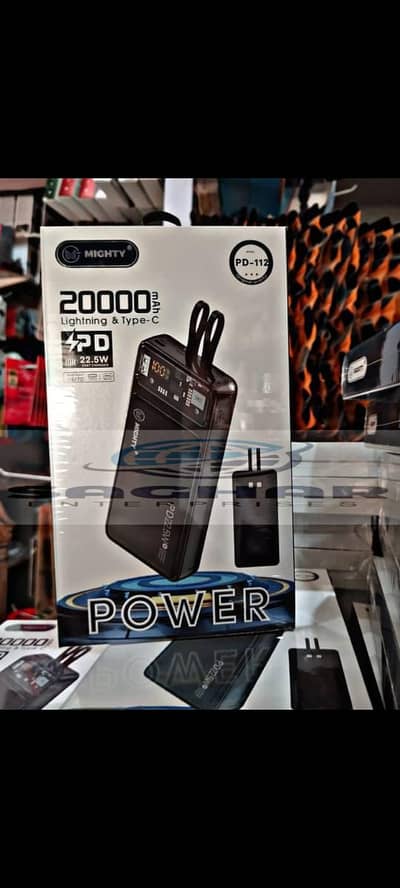 Mighty - 20000Mah Heavy Duty LCD Display Power Bank 22.5WT Supported