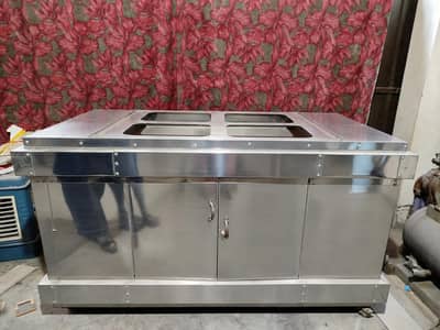 Stainless Steel Salad Counter / Commercial Food Counter for Sale