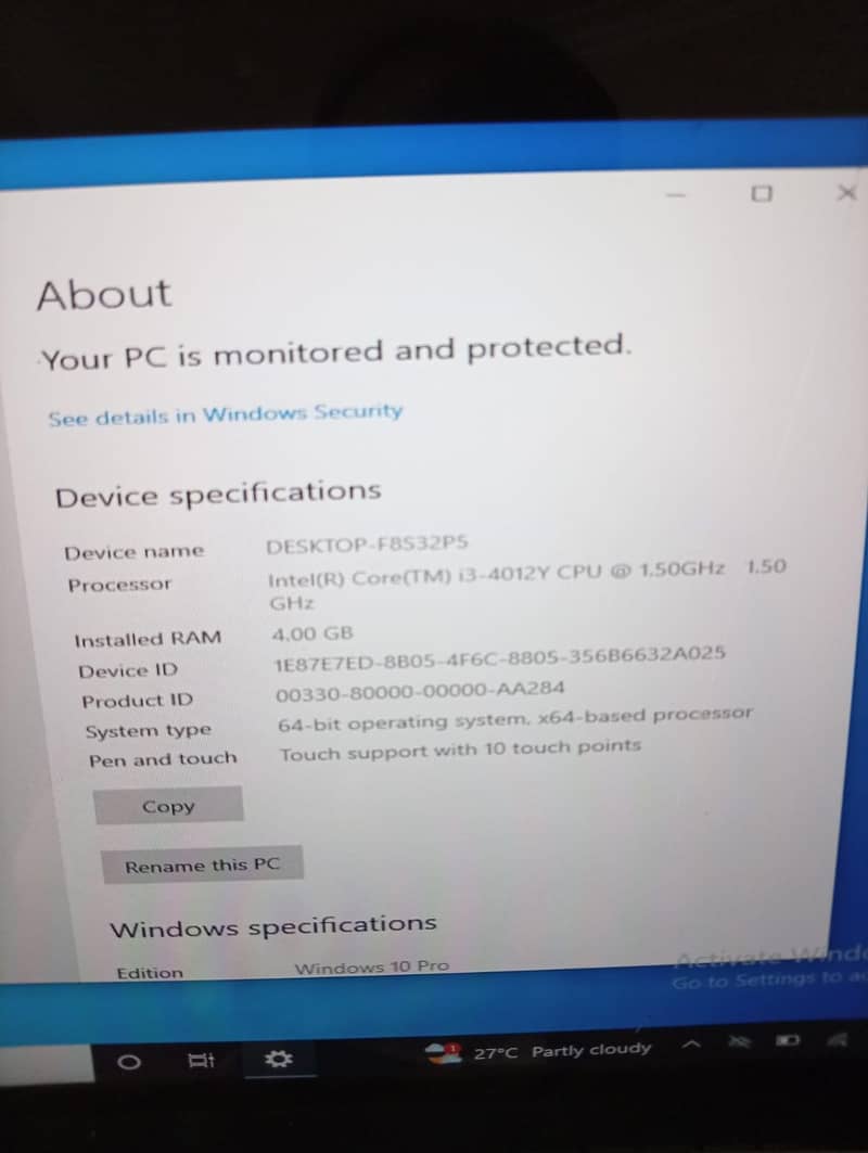HP Split X2 i3 4th generation 9