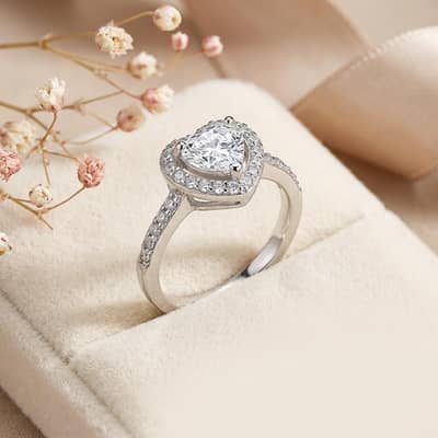 Heart Shaped Ring Zircon