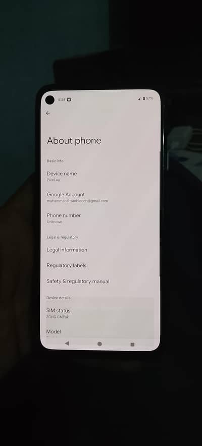 Google Pixel 4a approved
