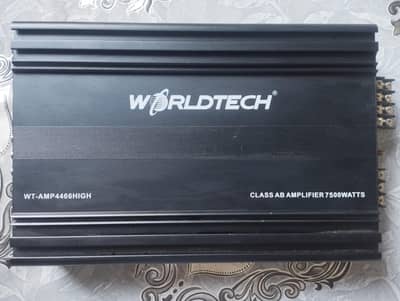 worldrech 4 Ch amplifier with Kenwood woofer and speaker