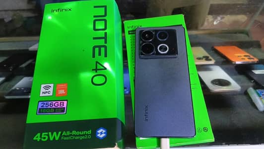 Infinix NOTE 40 With wireless charger and complete saman