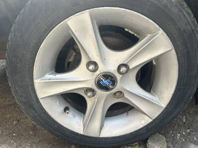 Yokohama R13 size Tyres with Alloy rims 10/10 condition