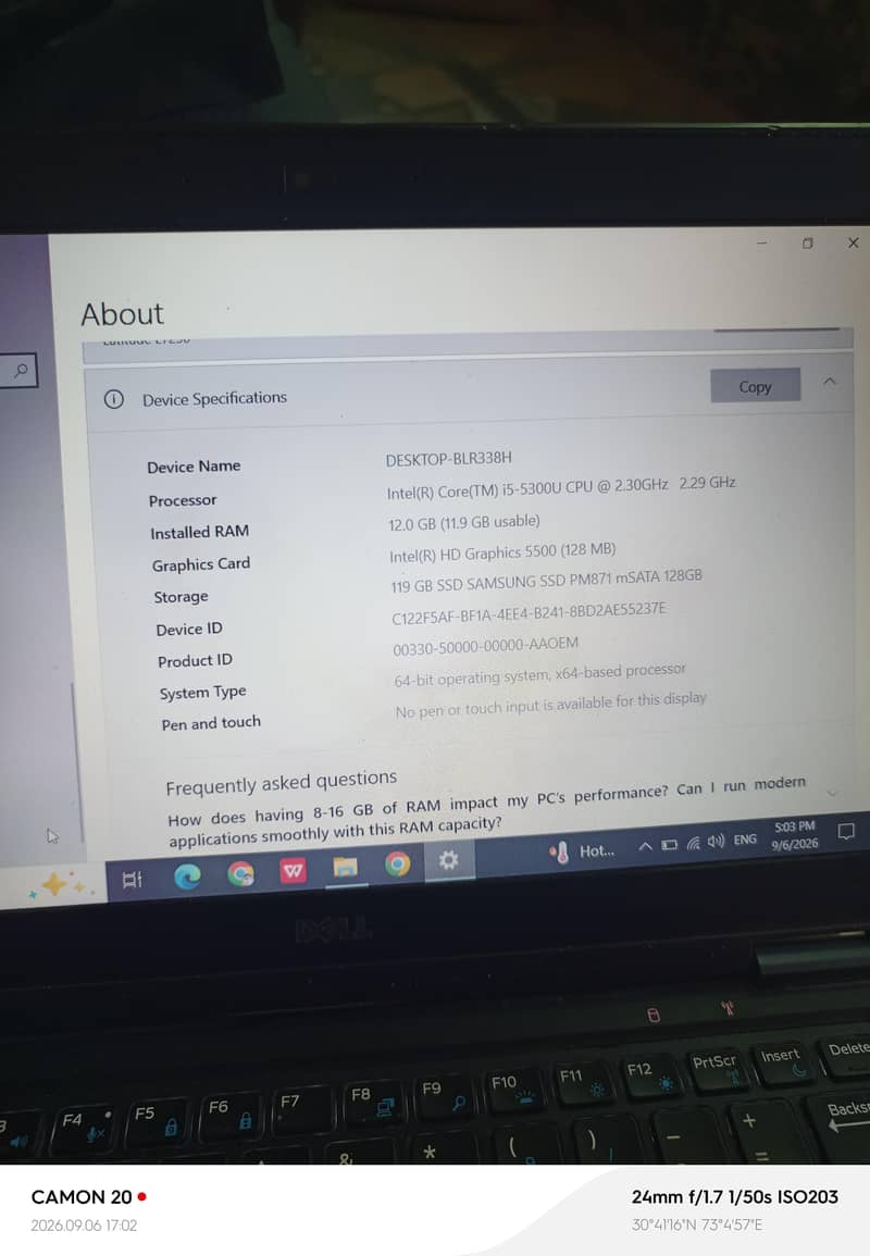 dell laptop 3