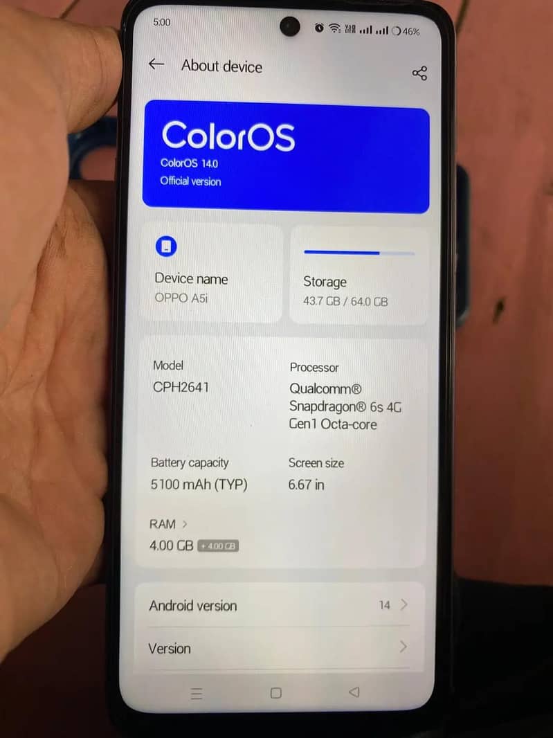 OPPO A5i 5