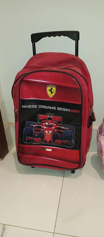kids imported trolly school bag