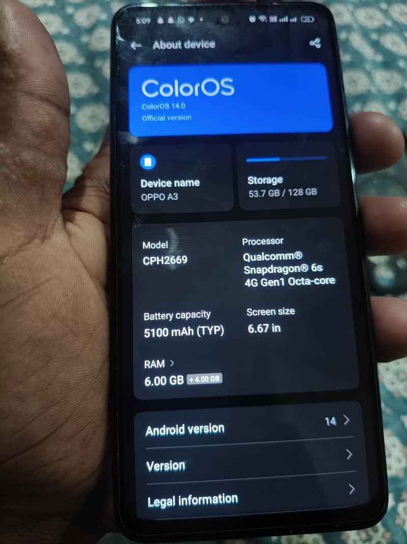 OPPO A3 0