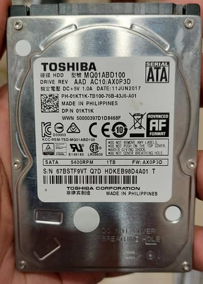 Toshiba HDD 1TB