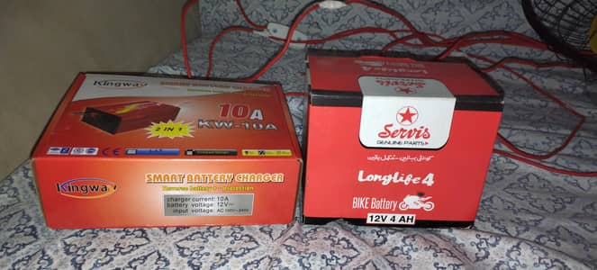 fan plus battery charger plus battery new 6 month worrnty