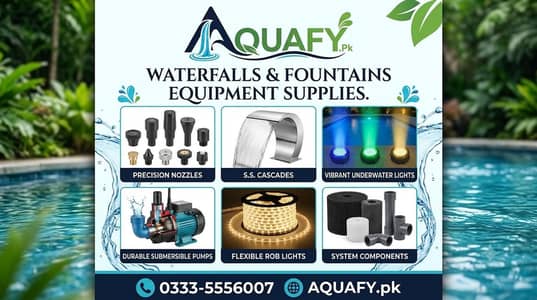 waterfall & Fountain System - Nozzle - Cascade - Lights (0333-5556007)