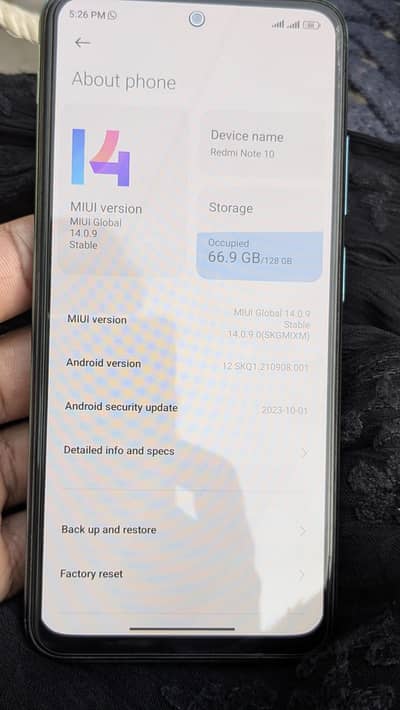 Redme Not 10.128gb. with box