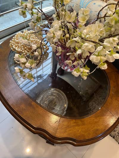 used wooden side table