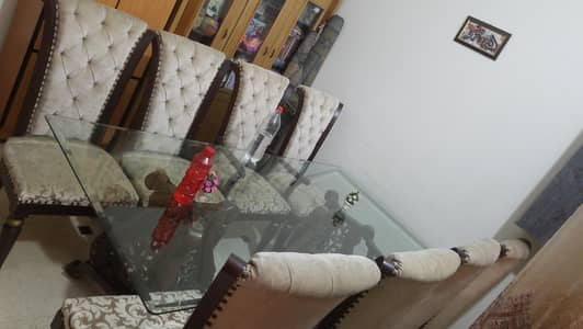 Big Dinning Table with 8 Chairs