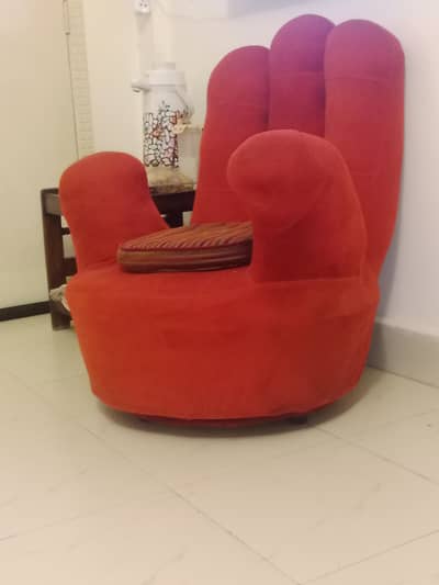 Cherry Red revolving sofa
