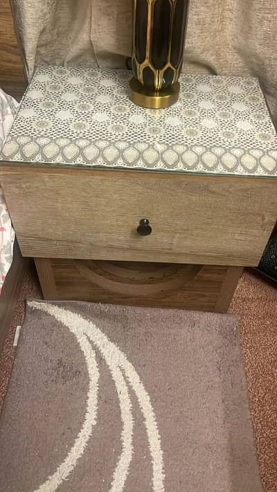 wooden bed set for sale 10 by 10 condition