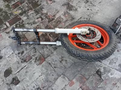 Front Shocks & Rim Tyre