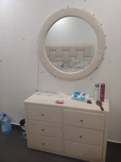Bed with dressing