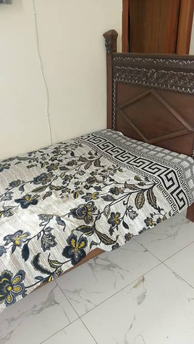 used single bed without mattress