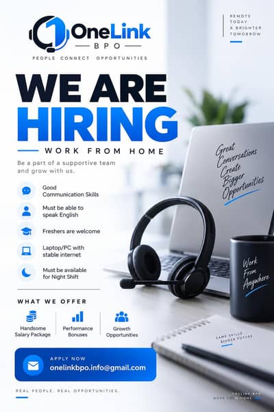 Work From home night Call center