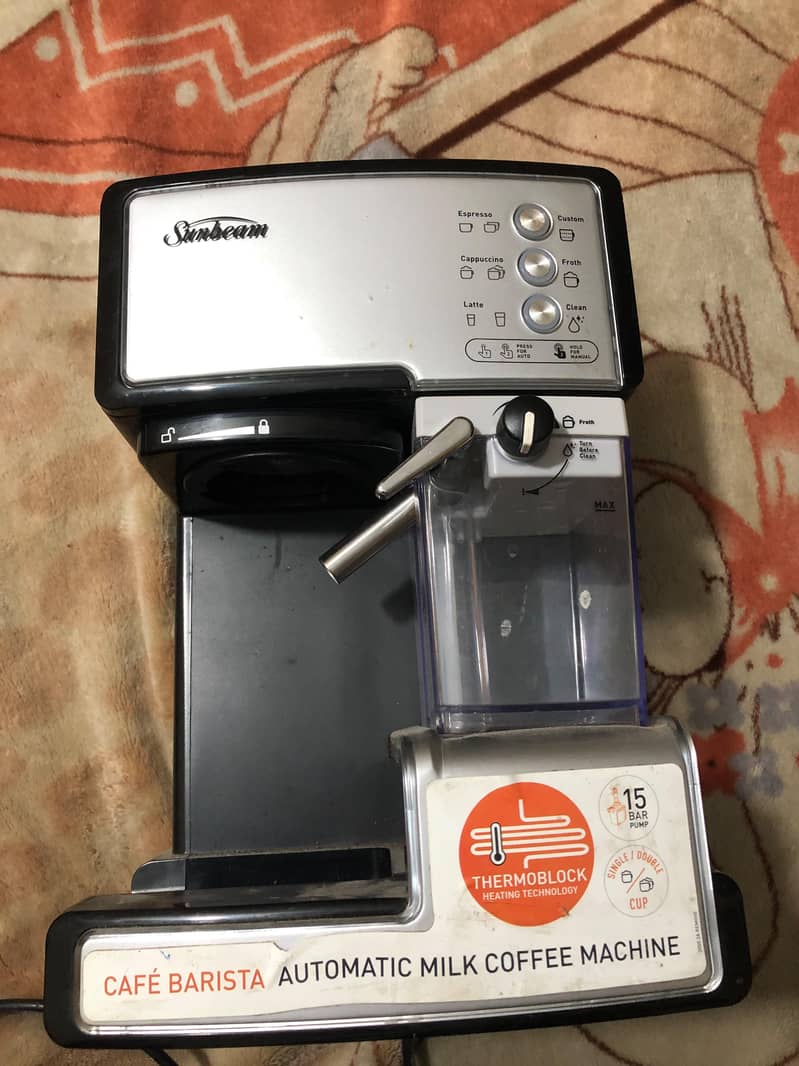 Coffee machine (sunbeam em5000) 5
