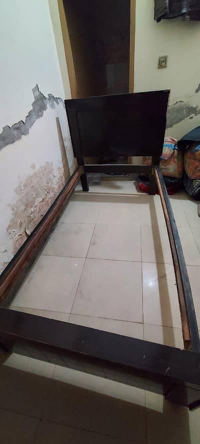 wooden bed with ortho mattress durafoam ( Dura spine plus)