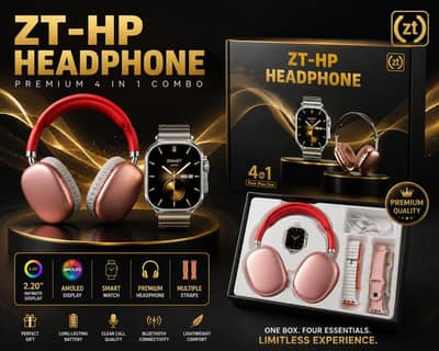 ZT-HP Smart Watch 4in 1 Combo with headphone