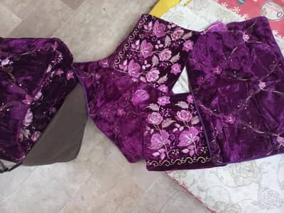 Velvet Bridal Bedsheet Set